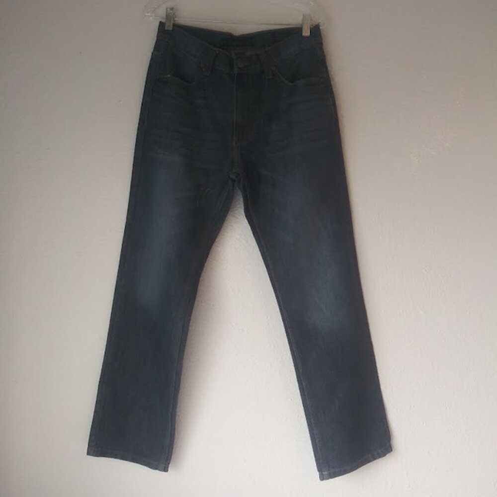 PD&C men's size 33X30 black distressed jeans